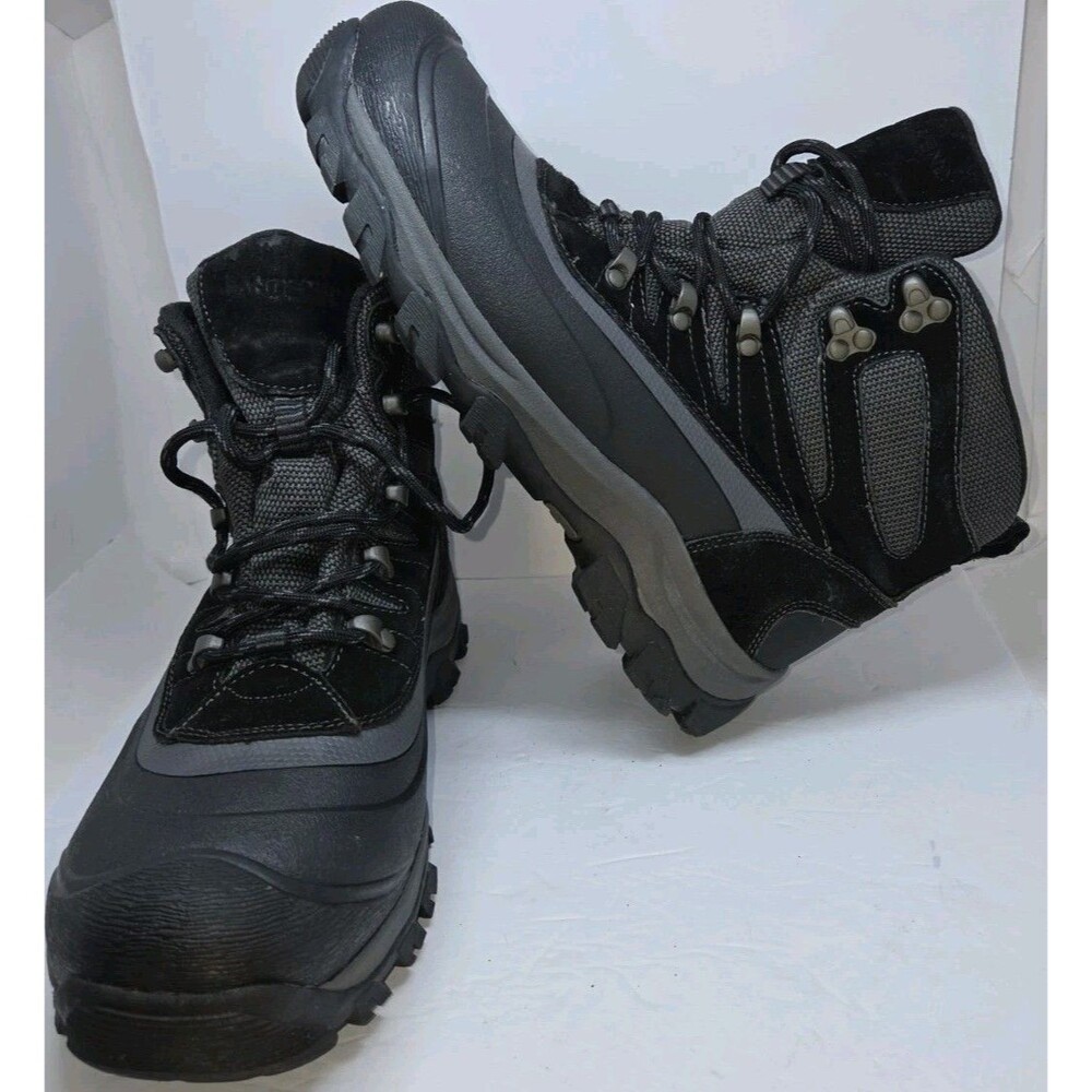 Waterproof Winter Snow Boots Lands' Thermolite Men's US 8 D Black 473036